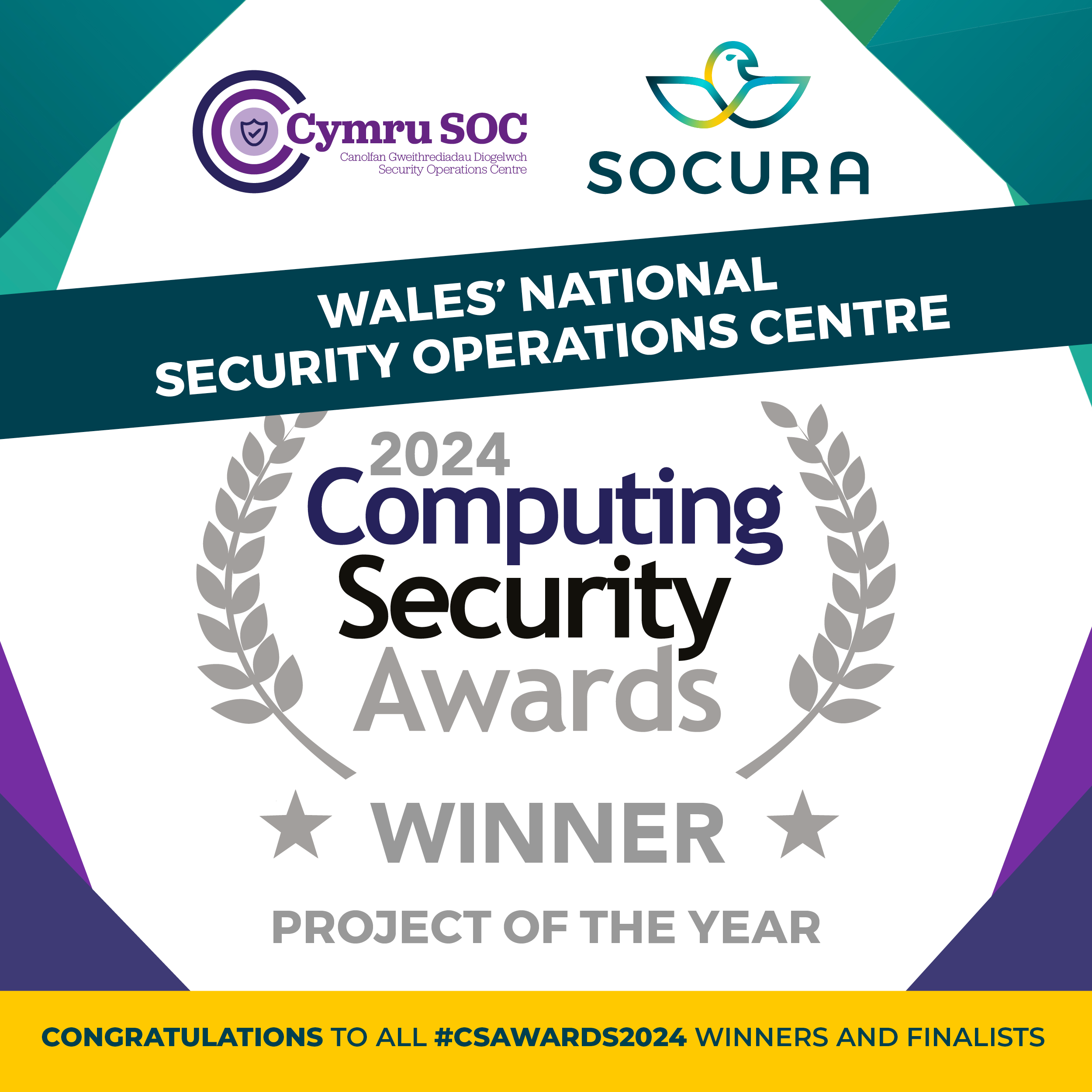 CymruSOC named Project of the Year at the Computing Security Awards 2024